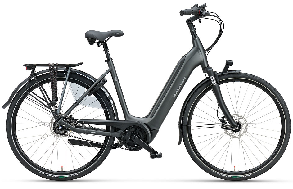 Batavus Finez E-Go Power Exclusive 2021 Dames Zwart Mat Elektrische fietsen 1