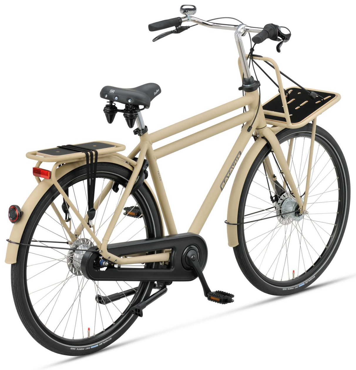 Batavus PACKD 72021 Heren Beige Mat Transportfietsen Achterkant