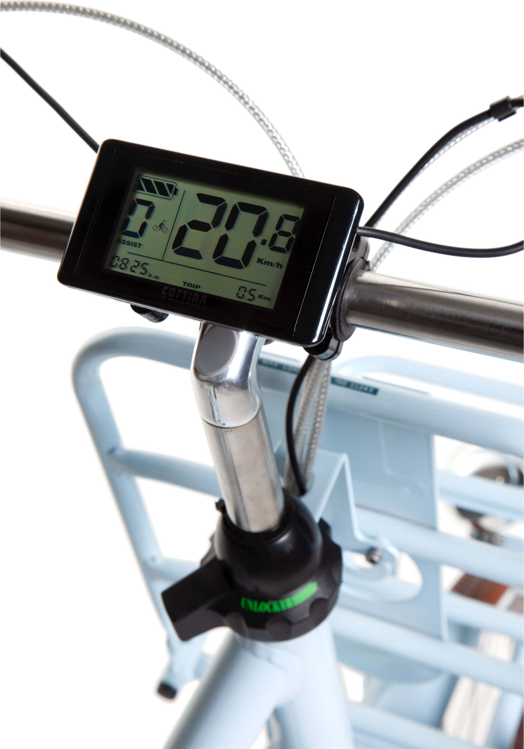 Cortina EU4M Transport N8 2020 Dames Lichtblauw Cortina Elektrische Fiets Display