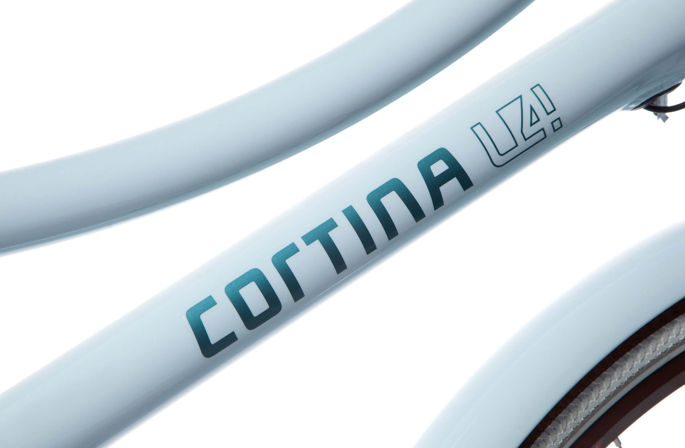 Cortina EU4M Transport N8 2020 Dames Lichtblauw Cortina Elektrische Fiets Frame