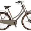 Cortina U4 Solid N3 2020 Dames Grijs Mat Cortina Transport Fiets Zijkant