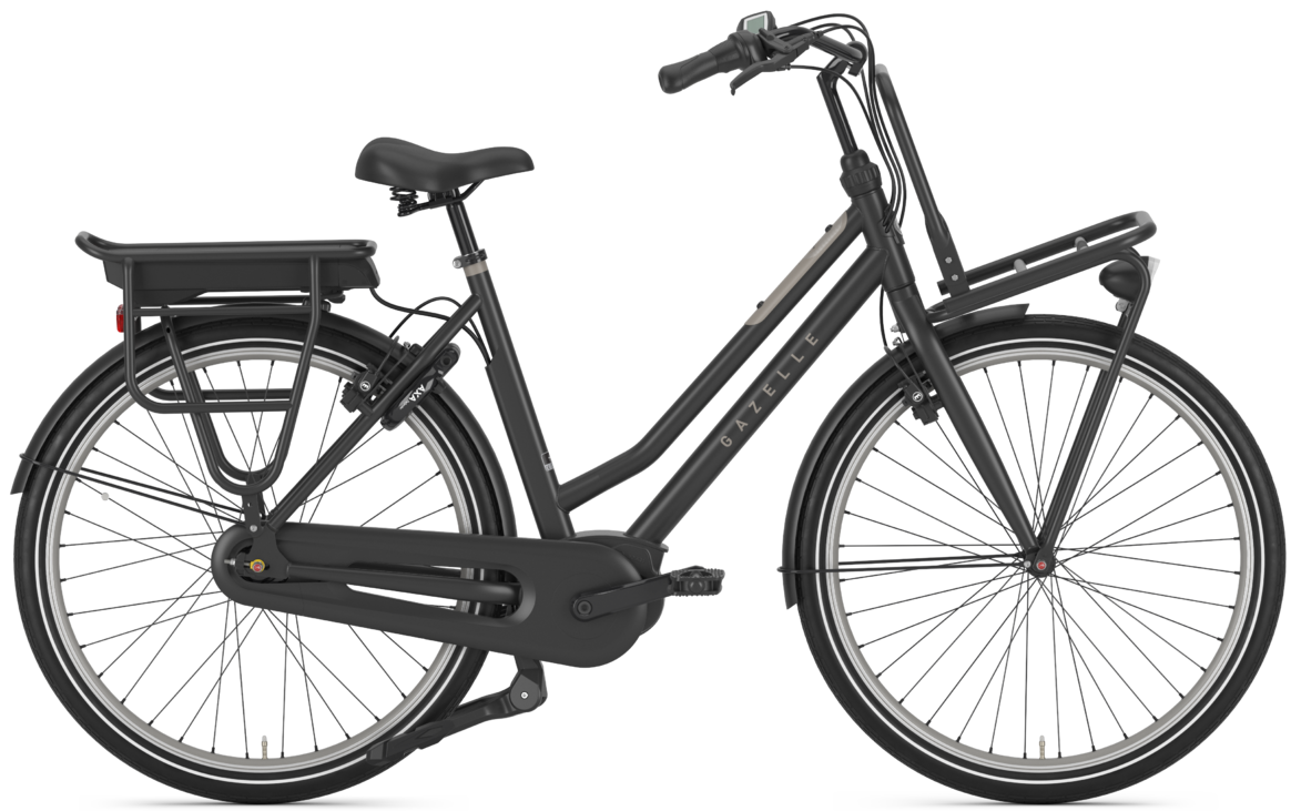 Gazelle Heavy Duty NL C7 HMB 2021 Dames Zwart Mat Elektrische Fietsen