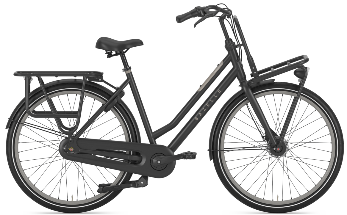 Gazelle Heavy Duty T7 2021 Dames Zwart Mat transportfiets 1