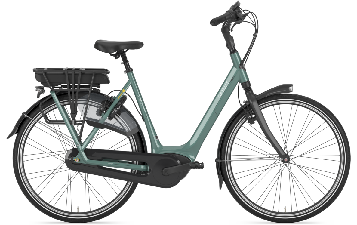 Gazelle Orange C8 HMB Connect 2021 Dames Groen Elektrische Fietsen