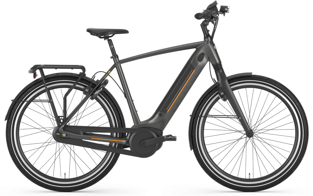 Gazelle Ultimate C8 Plus HMB Connect 2021 Heren Grijs Mat Gazelle Elektrische Fietsen