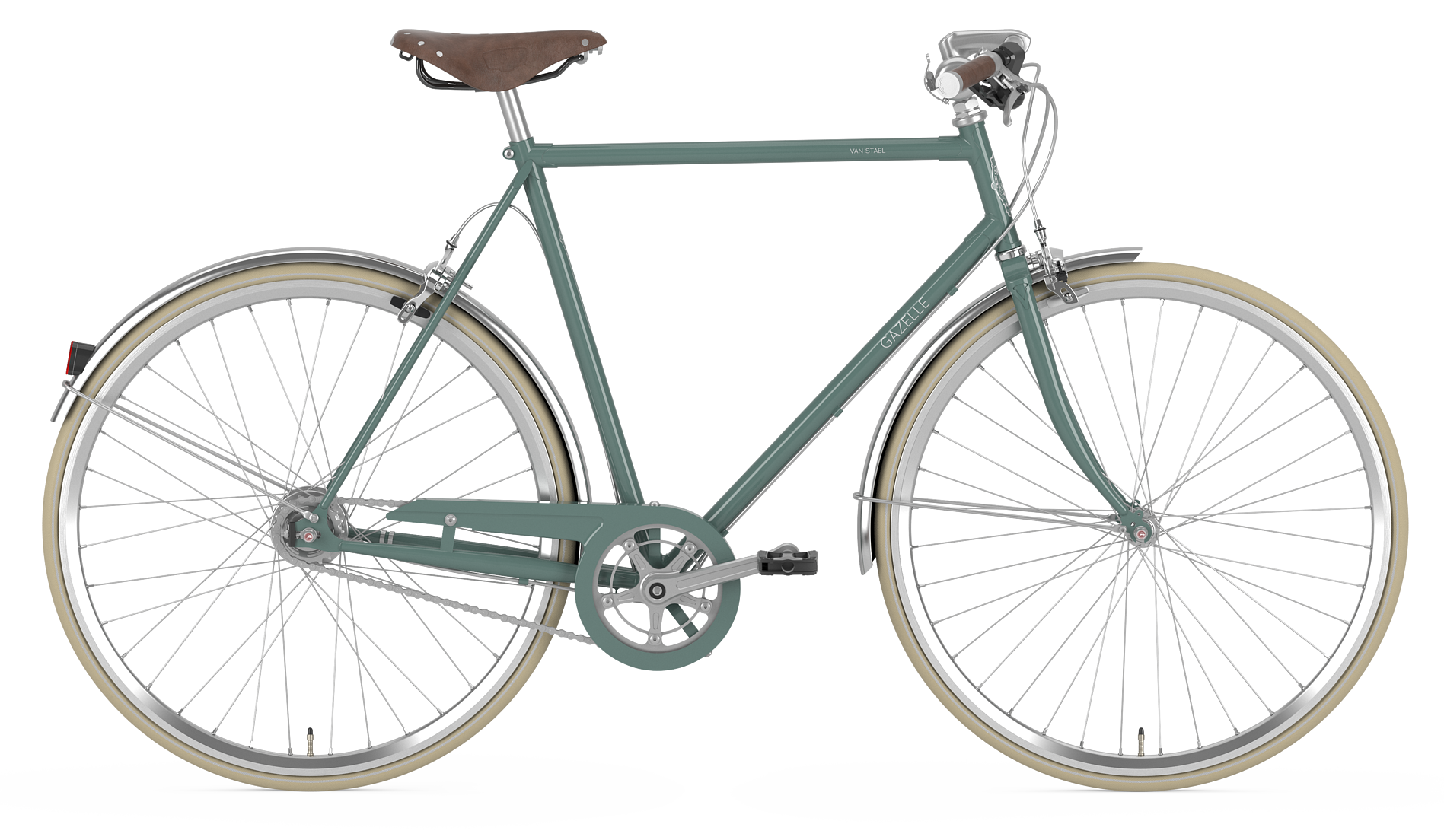 Gazelle Van Stael 2019 Heren Groen Stadsfiets